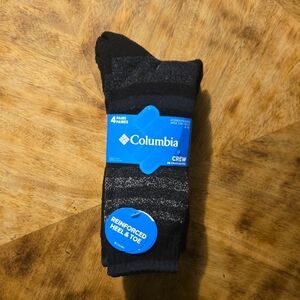 Women's Columbia Crew Socks - 4 Pairs - Shoe Size 4-10